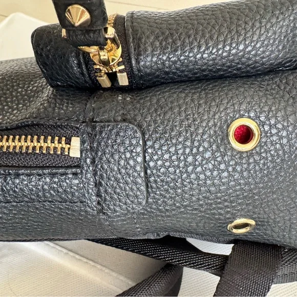 Marc Jacobs Black and Gold Mini Backpack - Picture 9 of 11